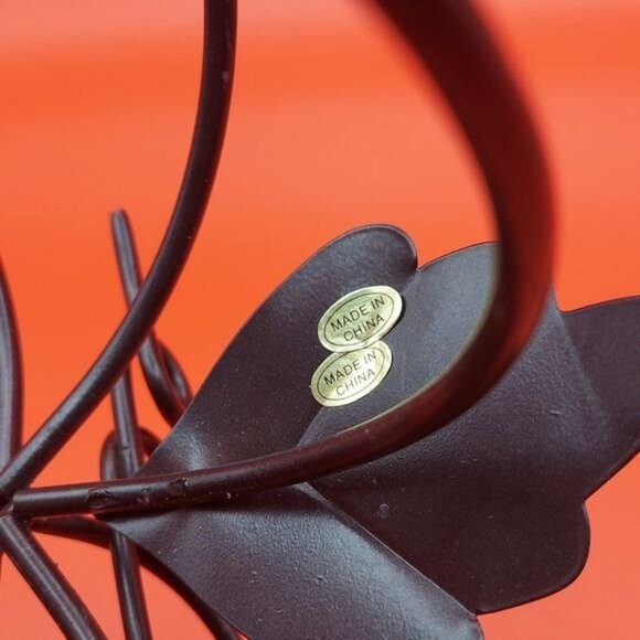 Metal 9" x 8" Black Open Pumpkin Votive Tea Light Holder Fall Halloween Decor - Picture 6 of 6